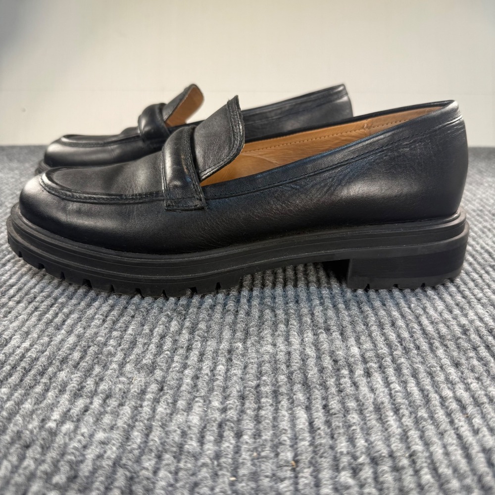 Madewell penny loafer women's 10.5 black preppy fall leather chunky